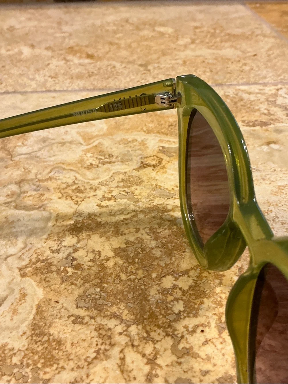 Quay Australia Lime Green Round Sunglasses with Gradient Brown Lenses